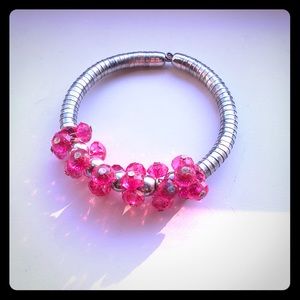 Bubblegum Pink bangle bracelet
